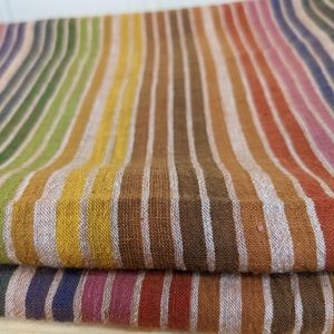 Lightweight rainbow newborn swaddling blanket or receiving blanket